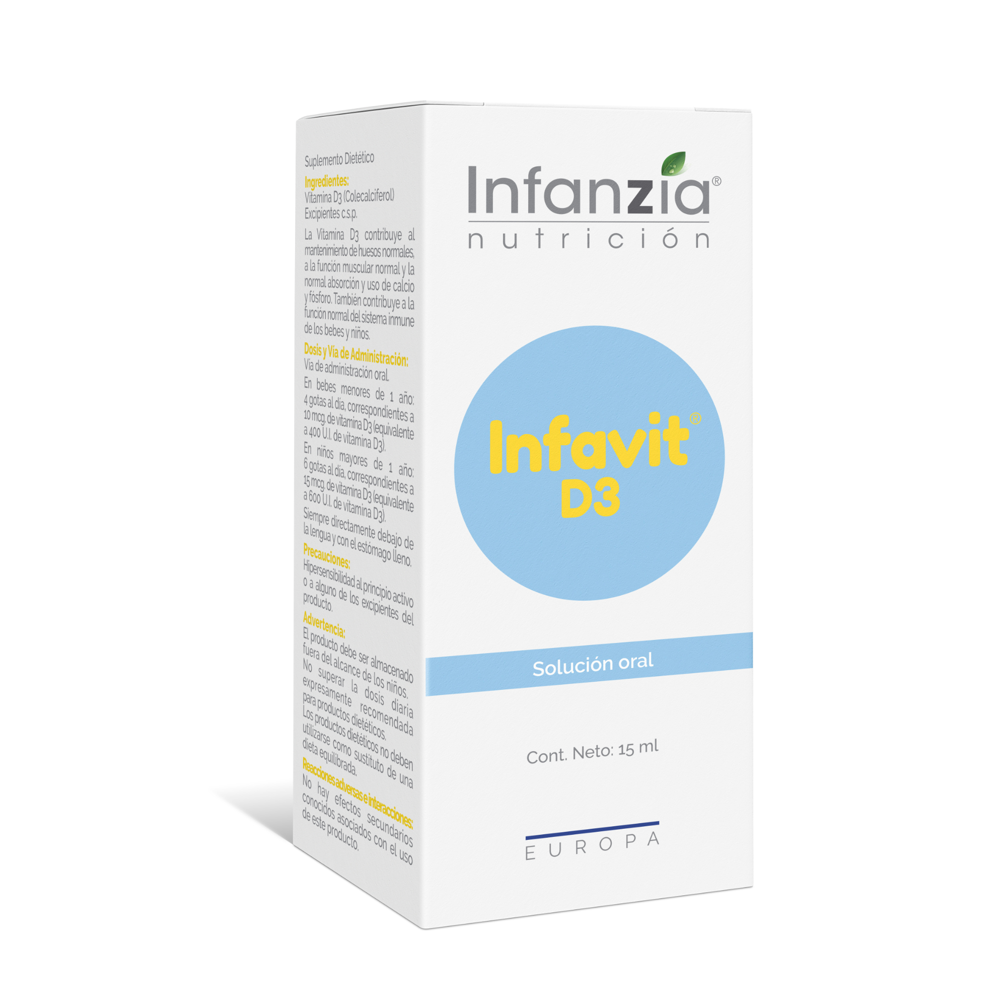Infanzia Infavit D3 Solución Oral x 15 ml